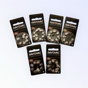 Rayovac Loud N’ Clear Size 312 Hearing Aid Batteries (7 Packs)